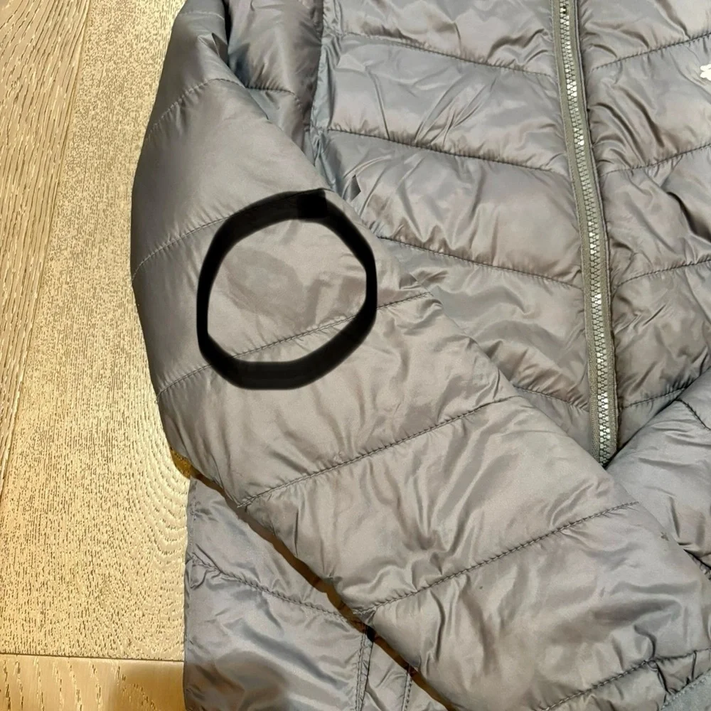 Abercrombie Kids Charcoal Reversible Puffer Jacket